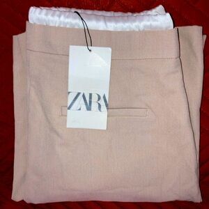 *NWT* $49.90 Women’s ZARA Beige Dress Pants Size Tall M Women Clothes Clothing